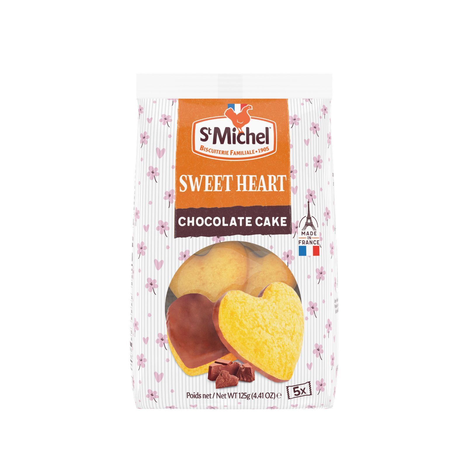 【St.Michel】心型可可風味蛋糕(反)125g