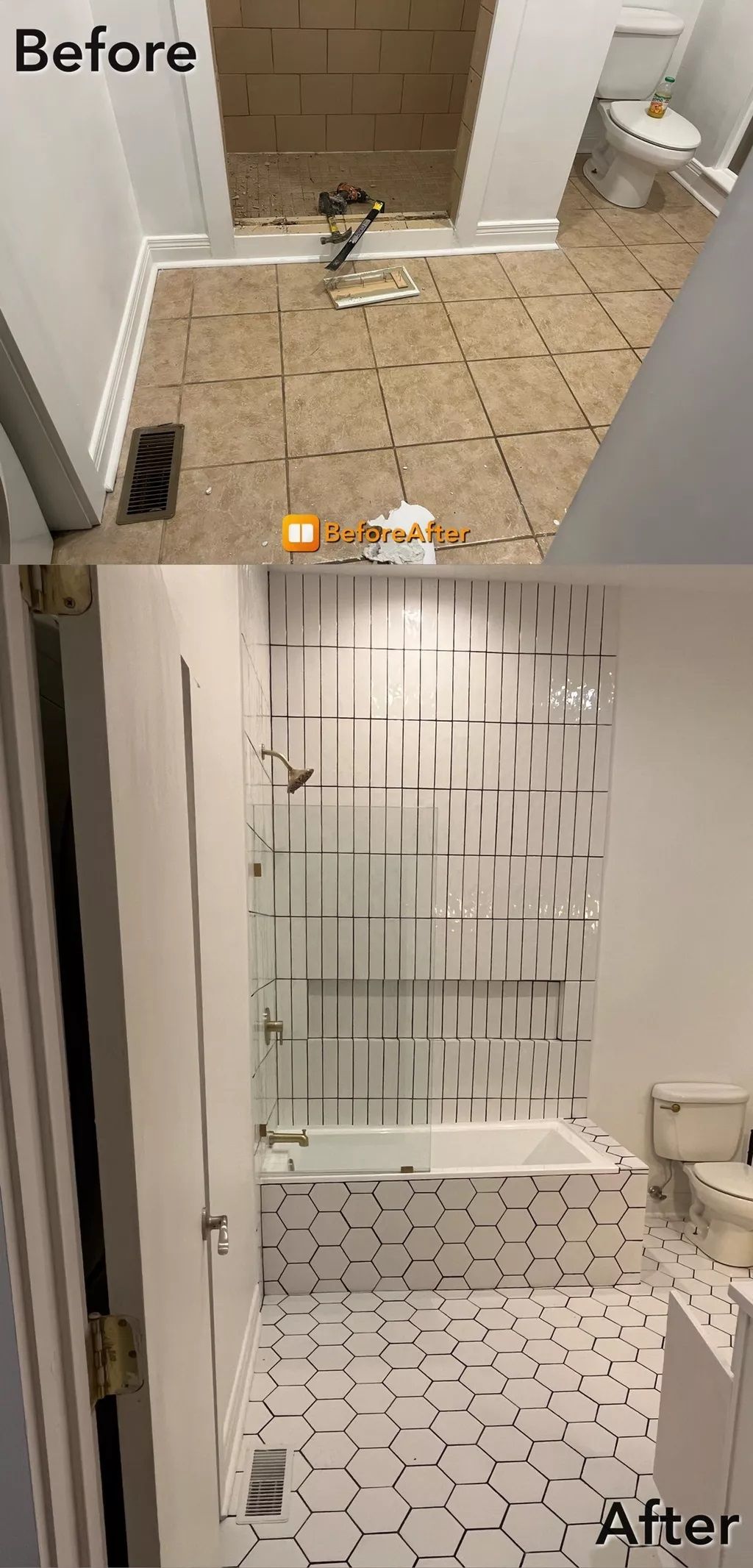 Bathroom renovation: 