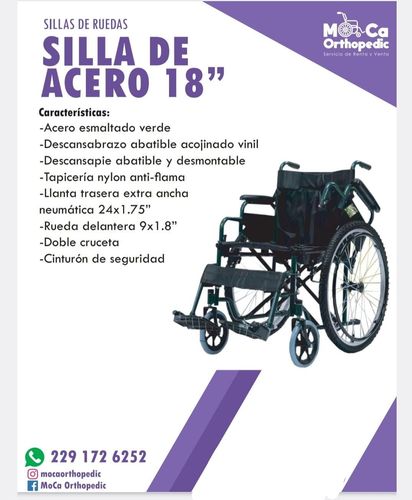MOCA ORTHOPEDIC - SILLA DE ACERO 18