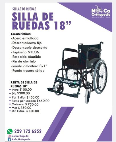 MOCA ORTHOPEDIC - SILLA DE RUEDAS 18