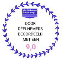 de studiekeuze bootcamp wordt door deelnemers beoordeeld met een 9