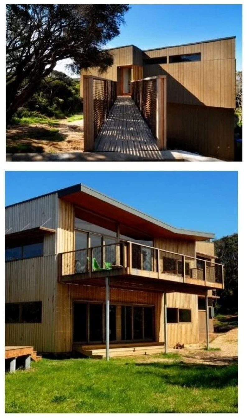 Two-Story Wooden House with A Bridge Entrance — On The Rise Builders in North Arm, QLD