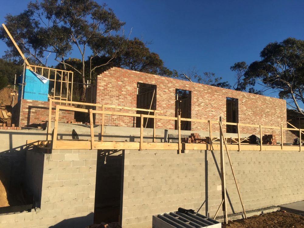 Construction of A Brick Building on A Concrete Foundation — On The Rise Builders in Maroochydore, QLD