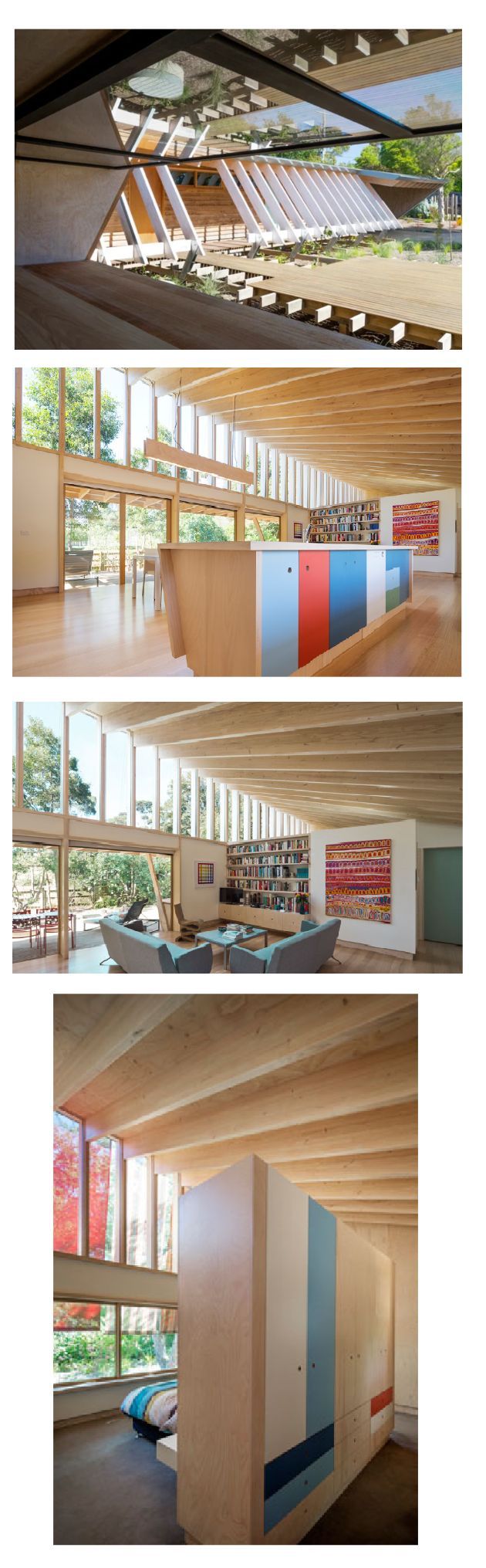 Interior Views of A Modern Home with Exposed Wooden Beams — On The Rise Builders in North Arm, QLD