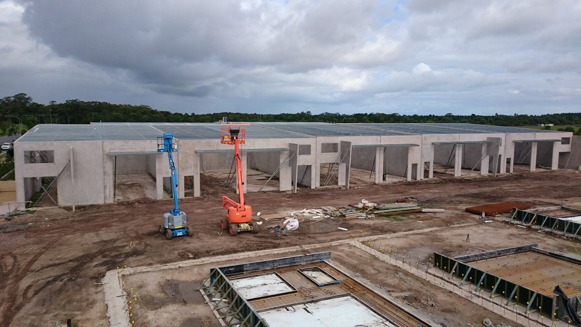 Two Different Color Of Cranes On Construction Area —  D & S Crane Hire & Rigging In Kunda Park, QLD