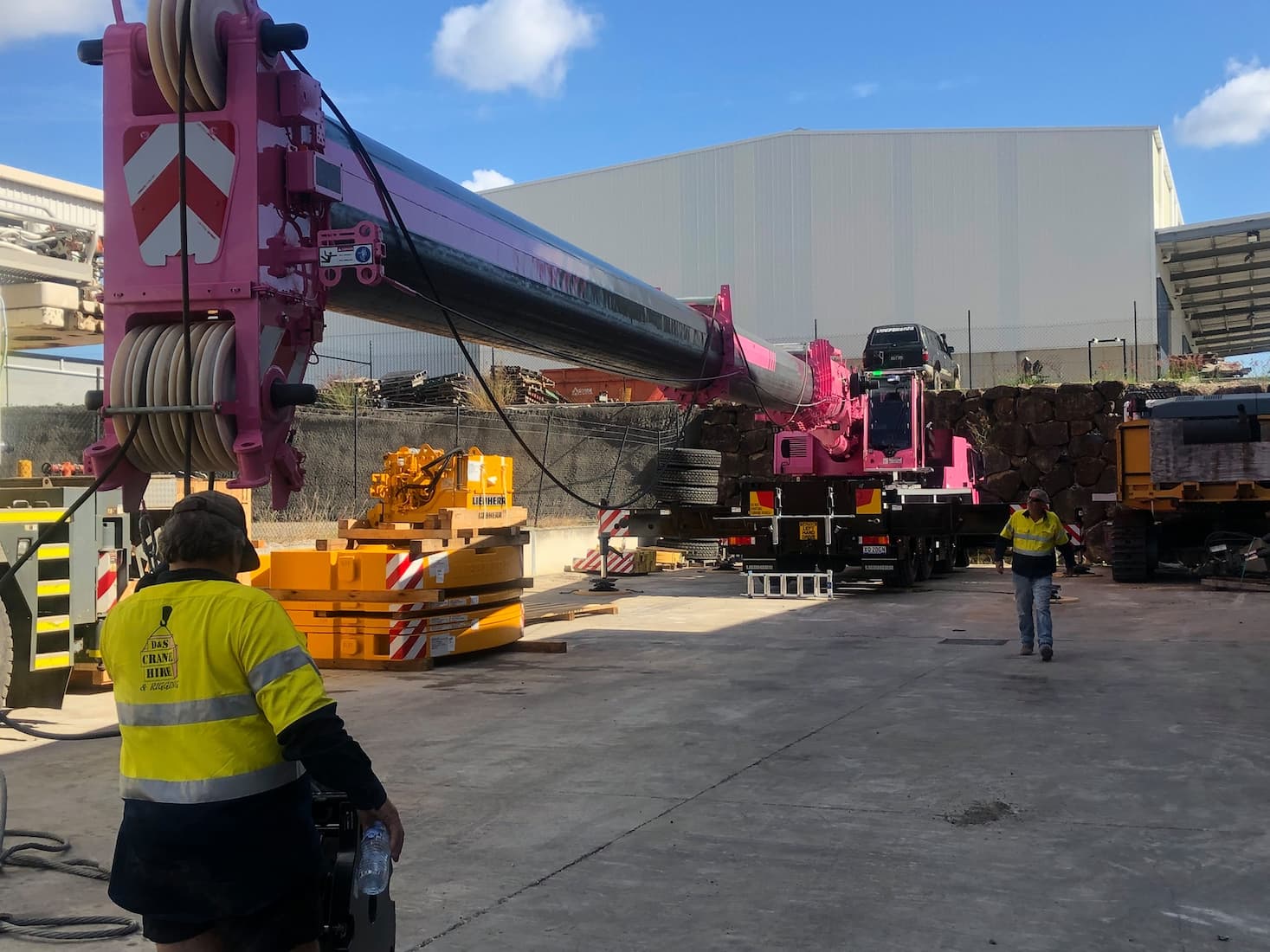 Big Cranes And The Staff —  D & S Crane Hire & Rigging In Kunda Park, QLD