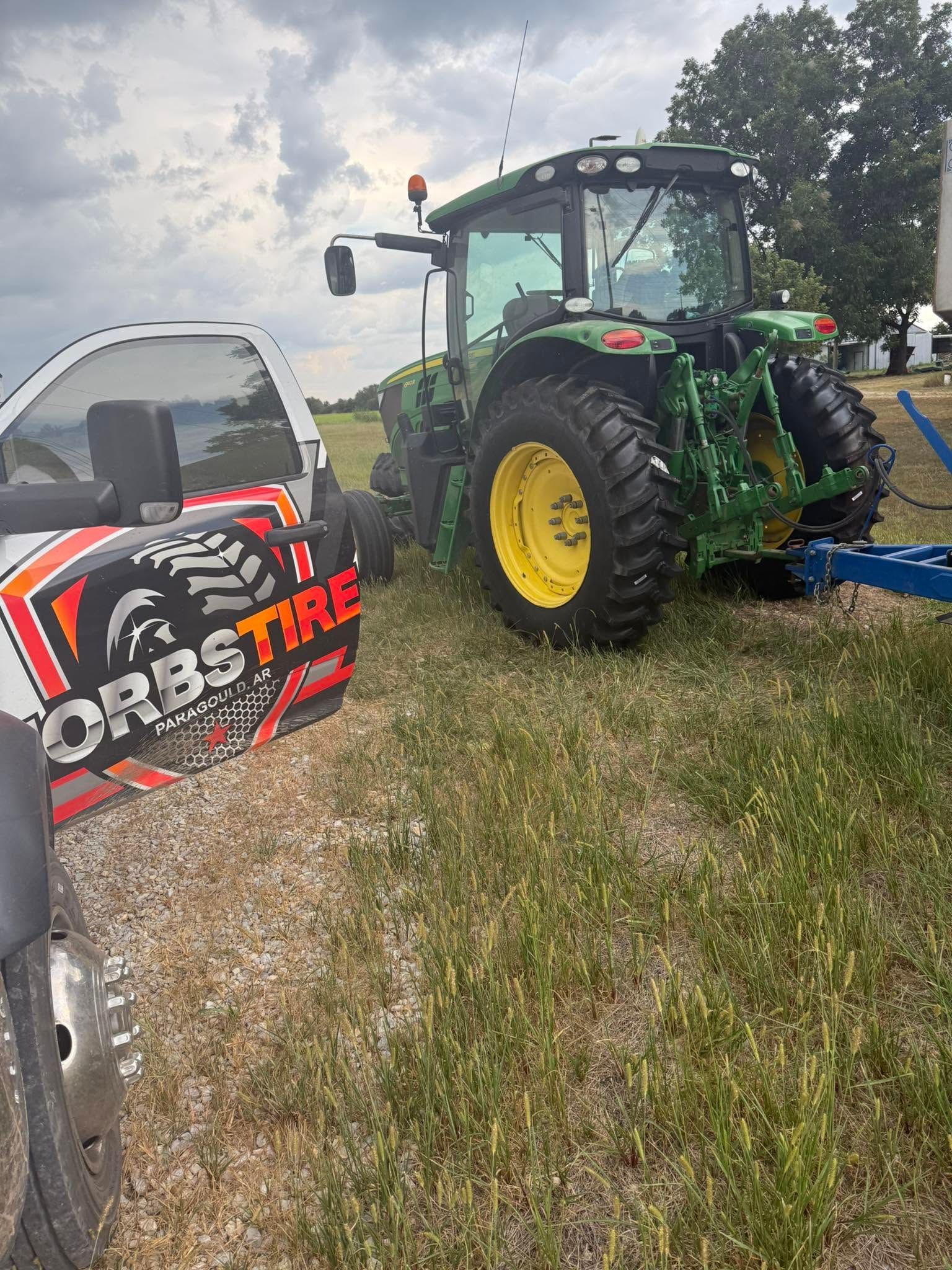 tractor tire change