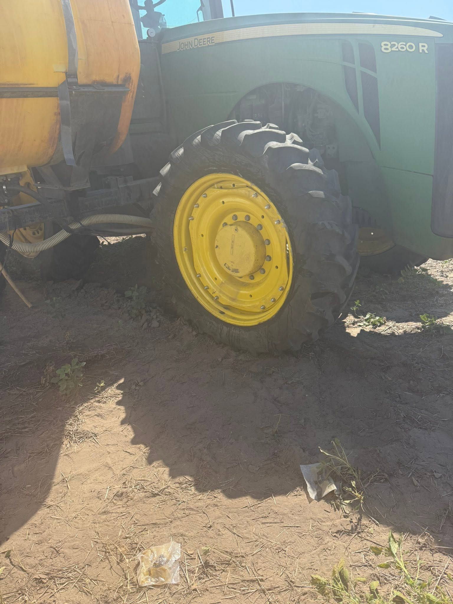 on-site tractor tire change