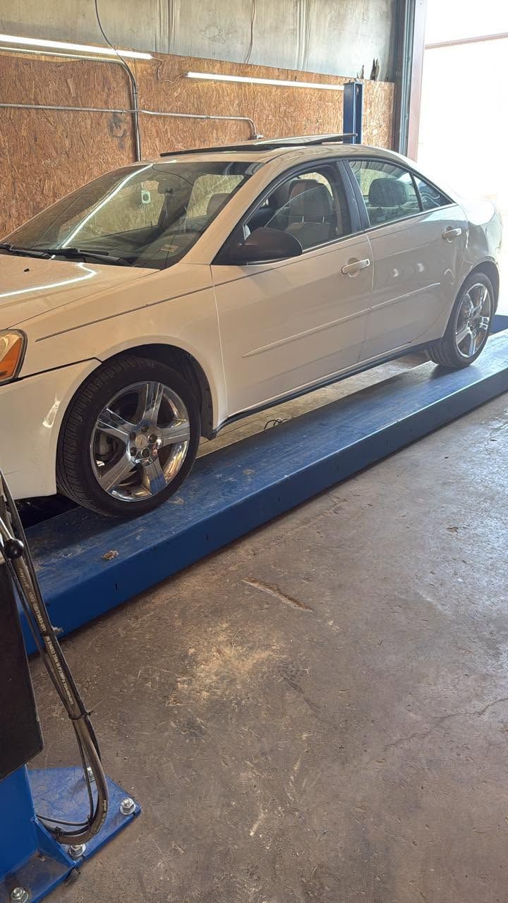 new tires on white car