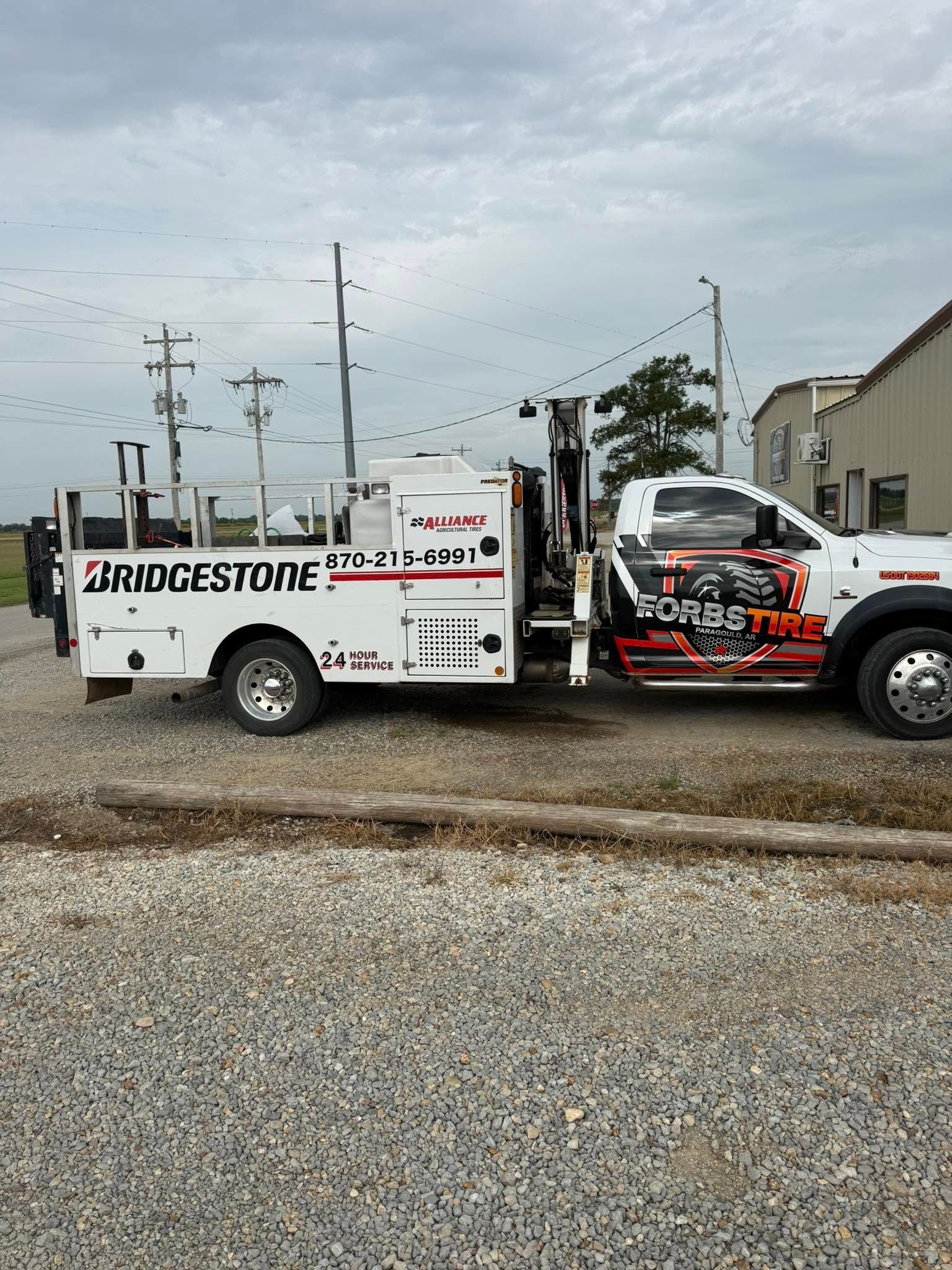 Forbs Tire roadside tire repair truck
