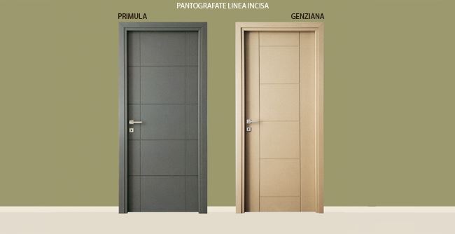 porte per interni pantografate con incisioni