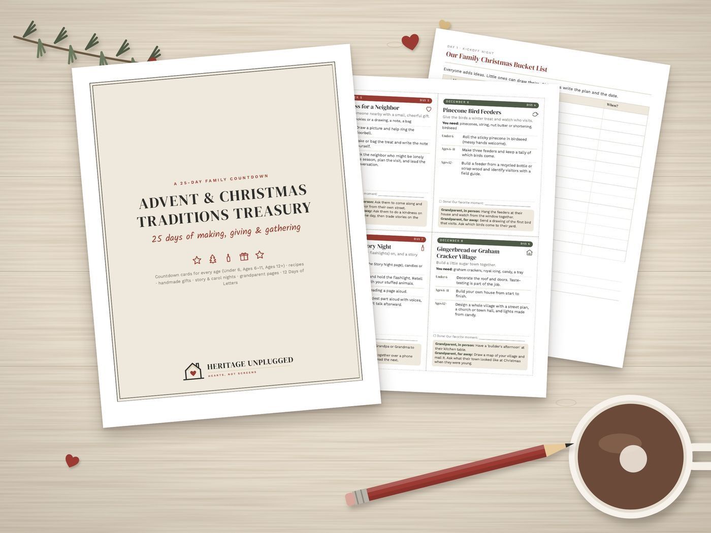 Advent & Christmas Traditions Treasury printable pages