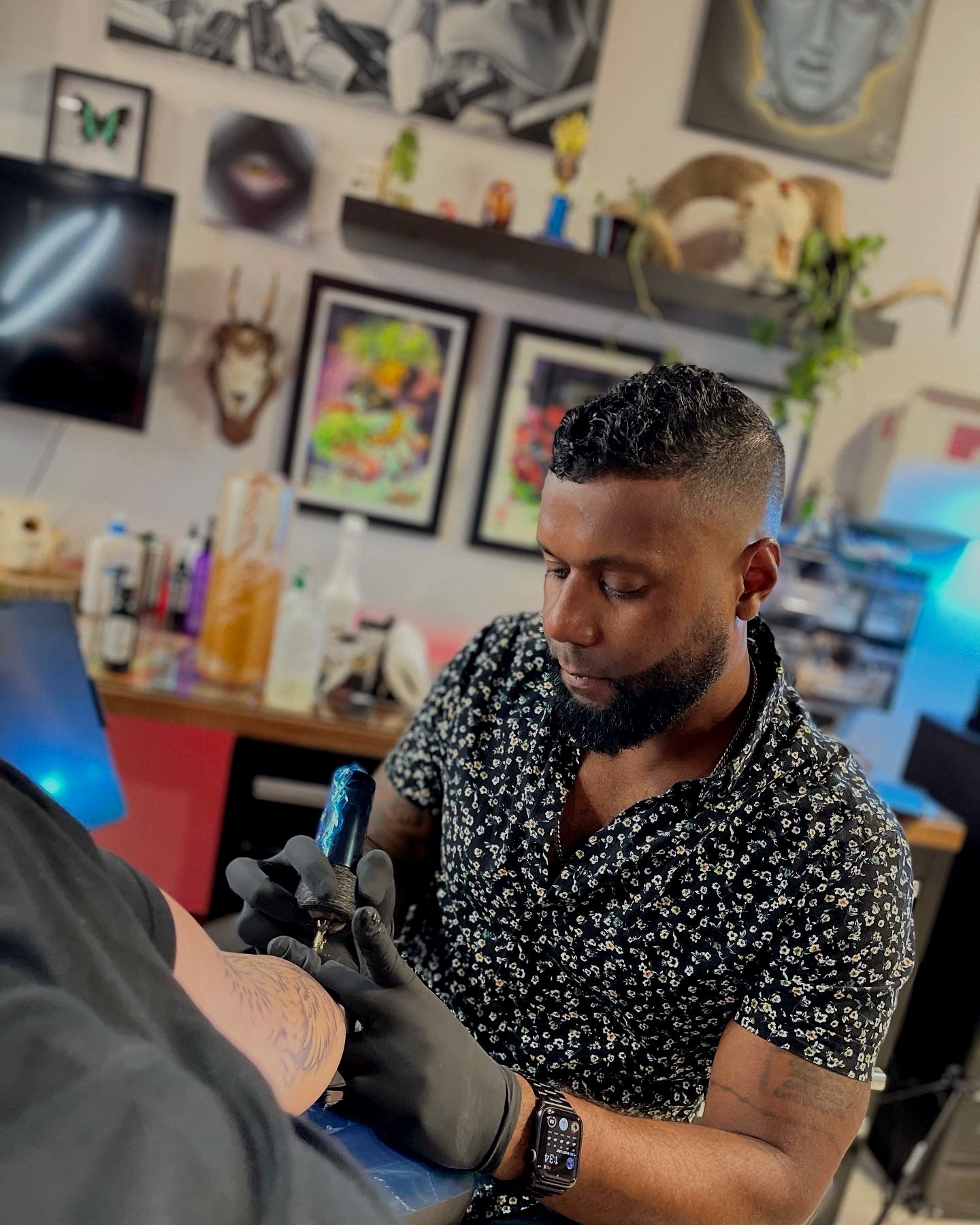 Black and grey realism, color, fine line | Black Craft Tattoo ...