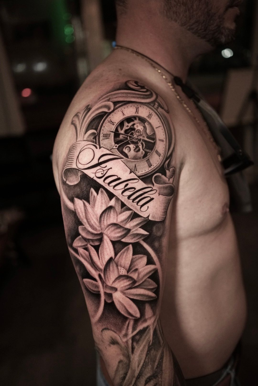 Time piece tattoo Balck and grey @luisd_art