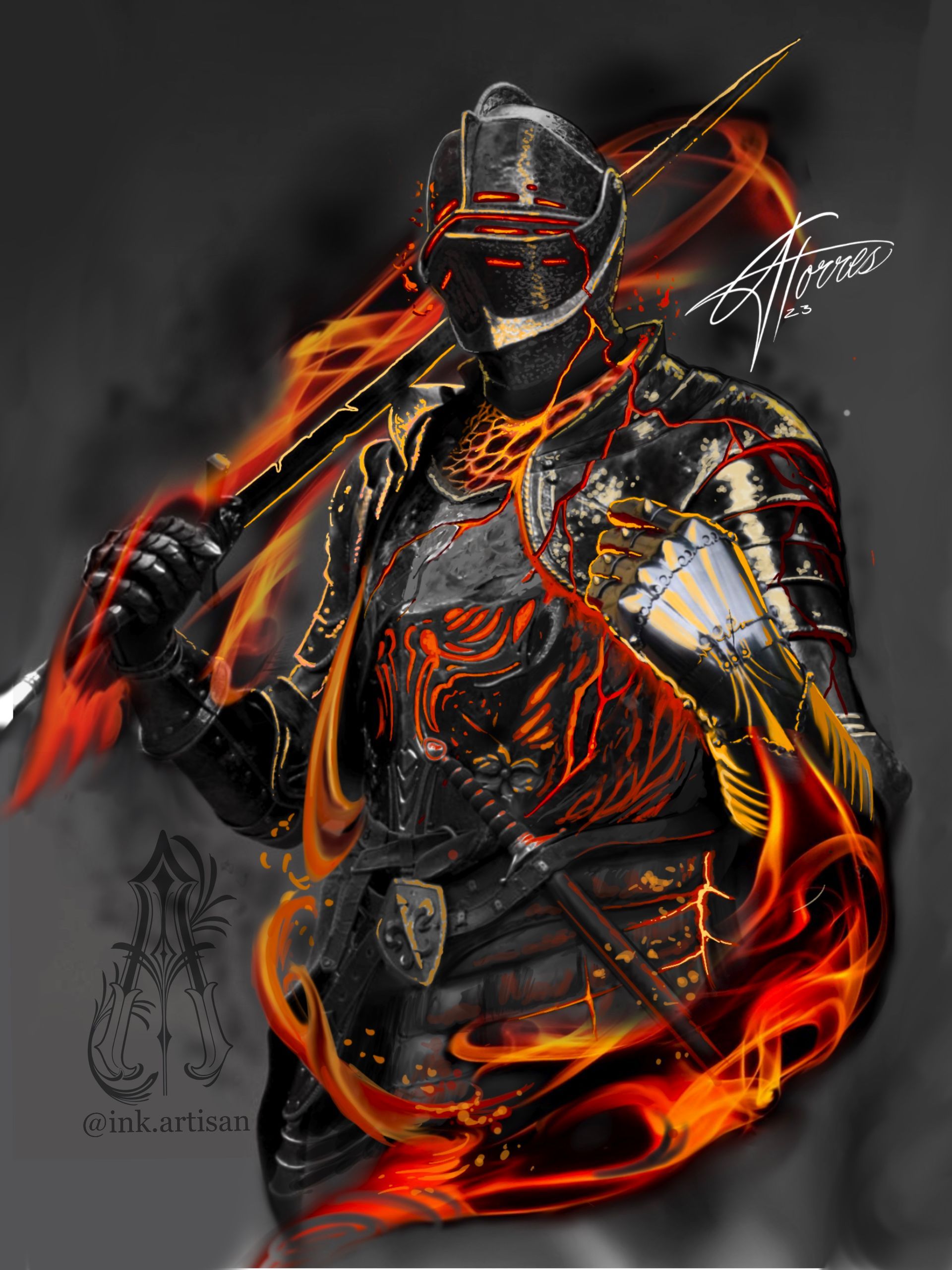 Knight Available tattoo design|Black Craft Tattoo Collective Miami