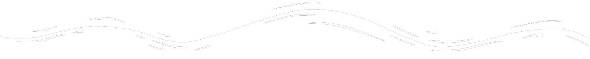 Abstract pale gray line drawing on white background, resembling a long banner or sketch