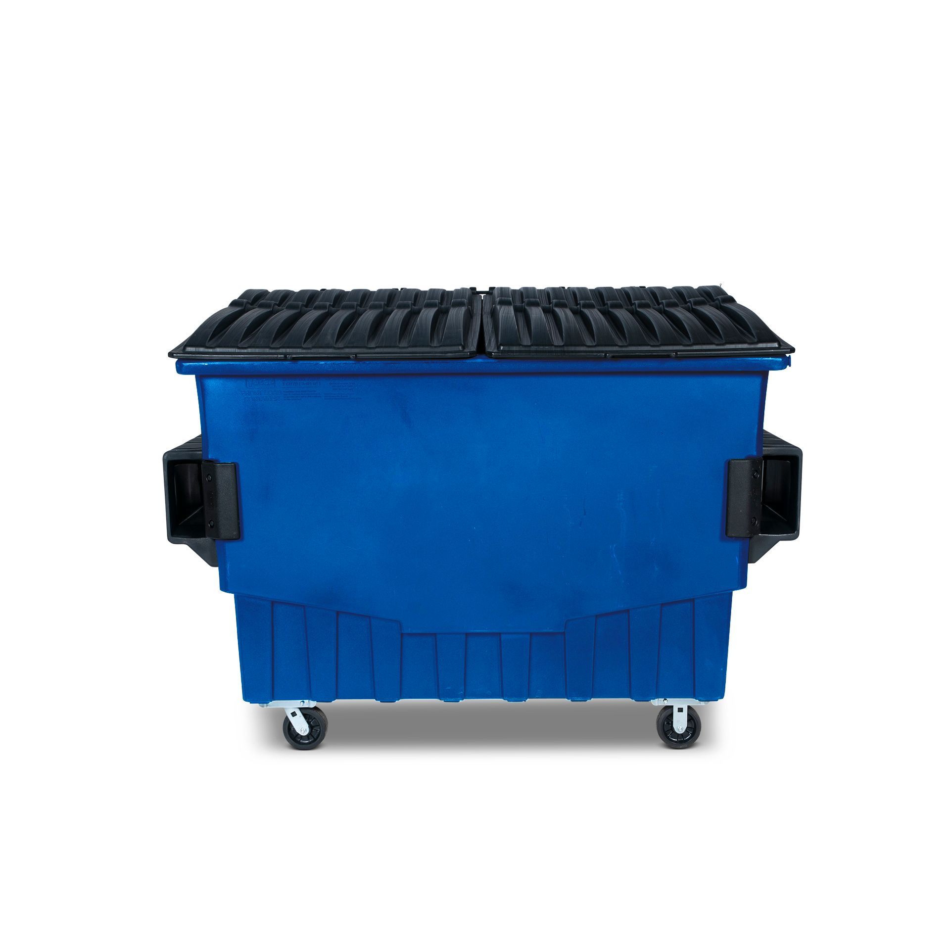 3 Cubic Yard 1500 lbs. Capacity Front Load Container (2 Standard Casters and 2 Swivel Casters)