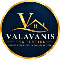 logo of Valavanis Properties real estate in the Mani region Greece