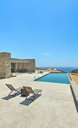 a villa with pool