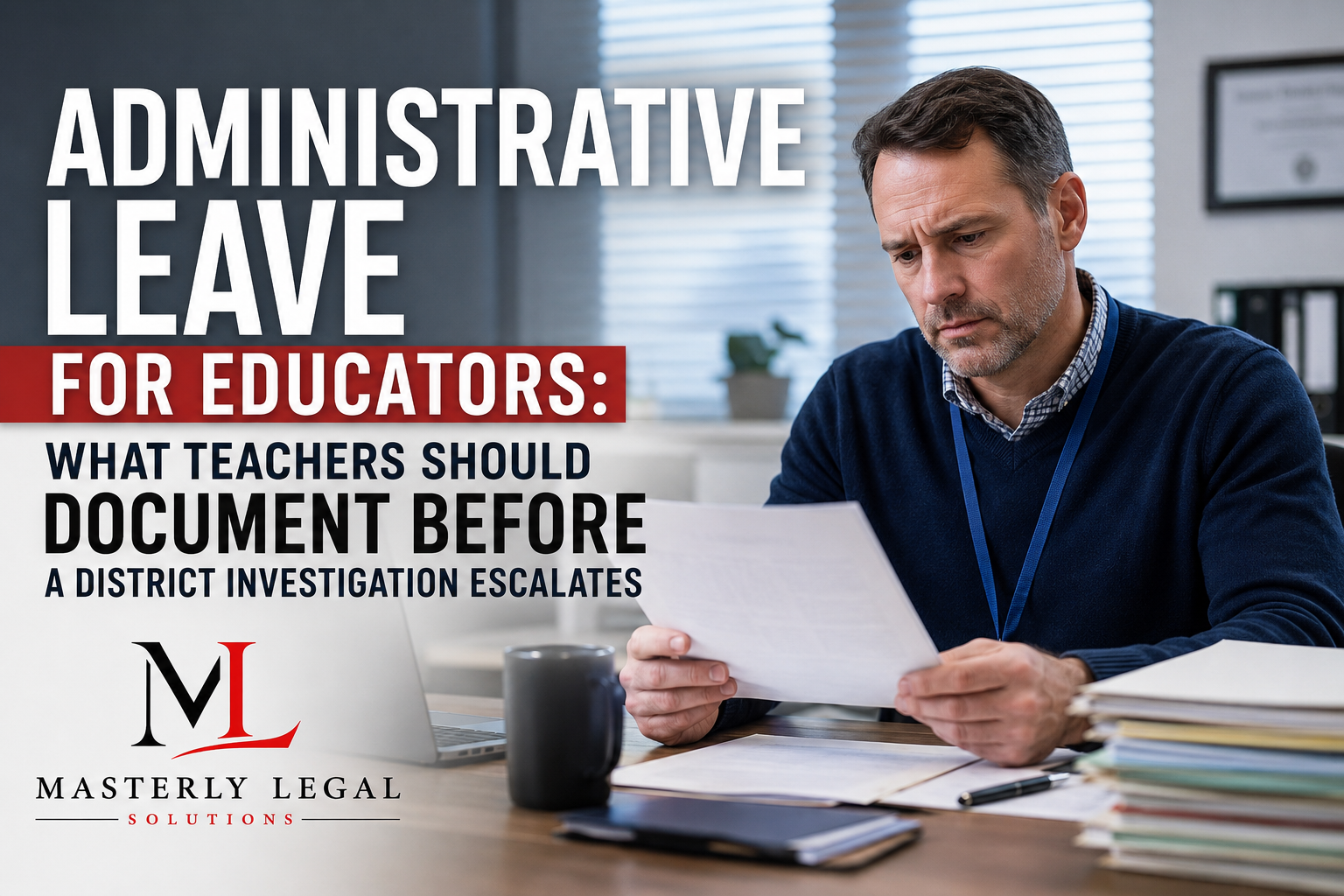 Teacher on administrative leave during a district investigation