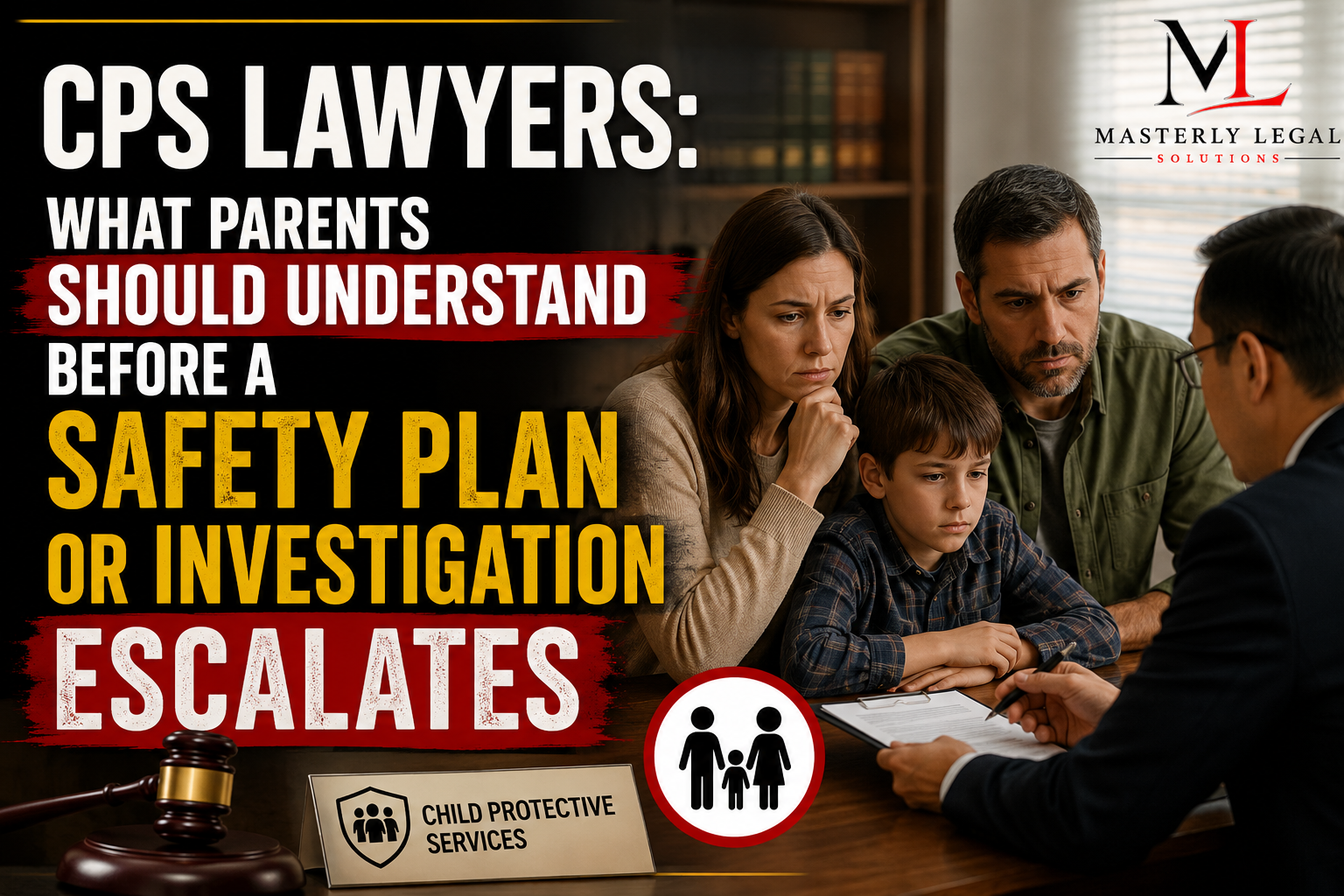 CPS lawyers helping parents during a child protective services investigation