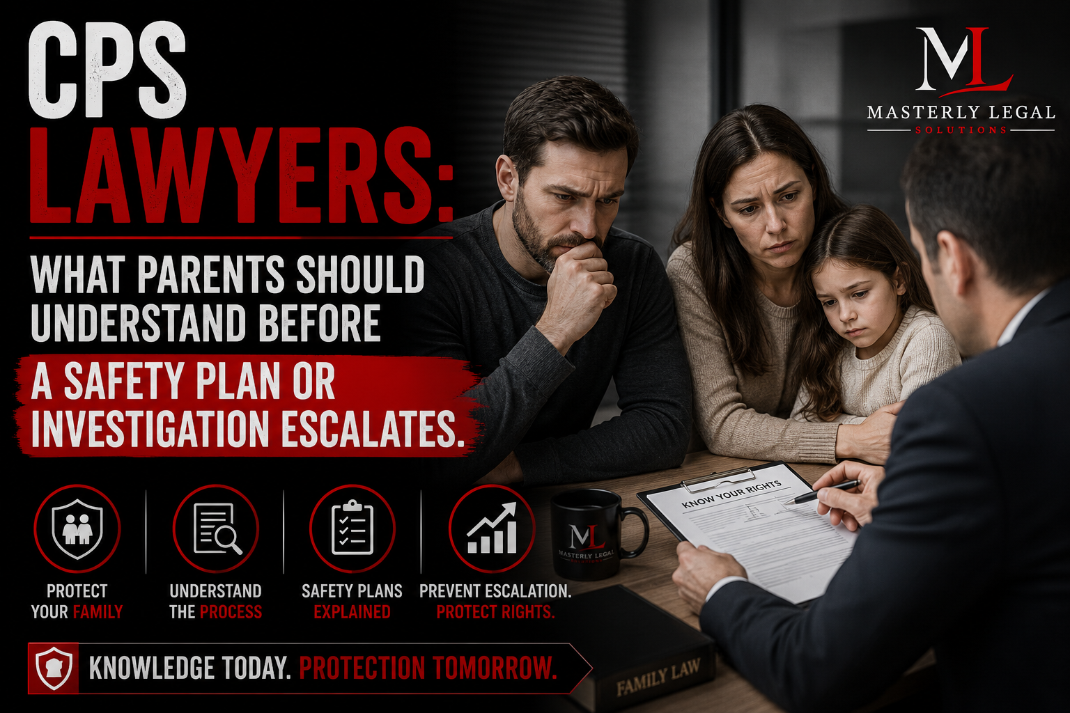 CPS lawyers helping parents during a child protective services investigation