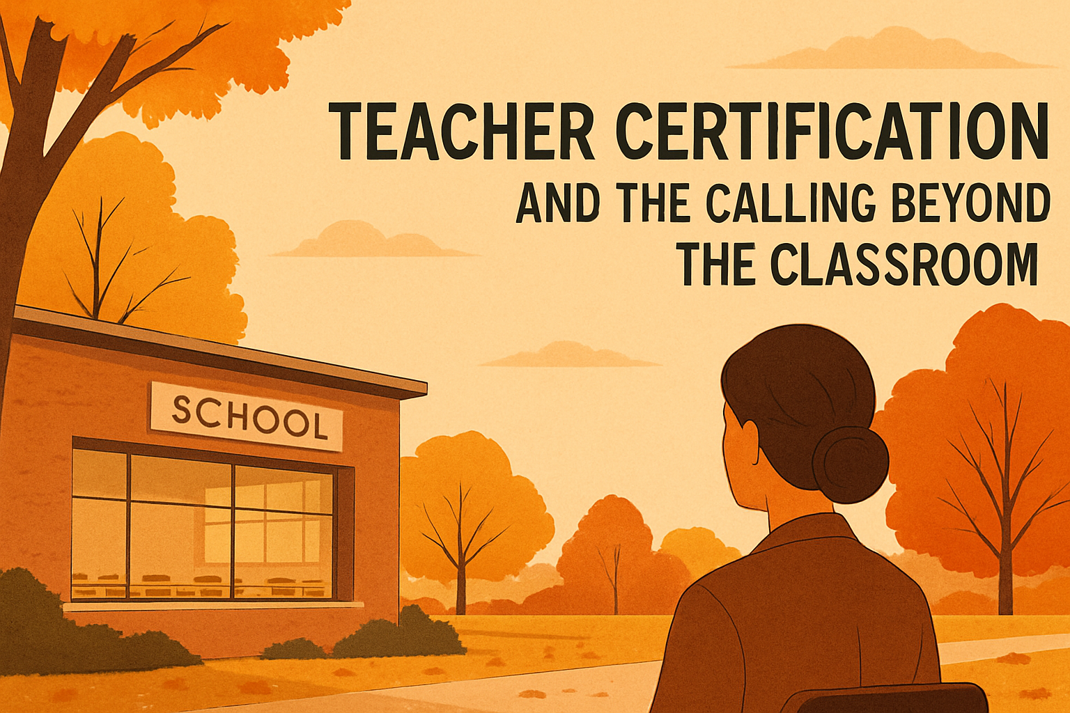A poster for teacher certification and the calling beyond the classroom