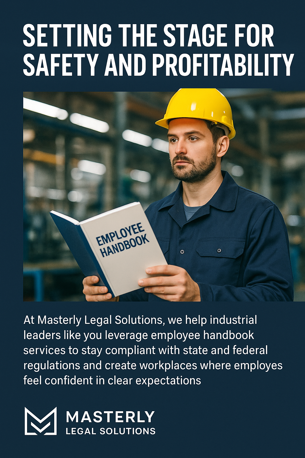 A professional business-focused digital graphic featuring the title