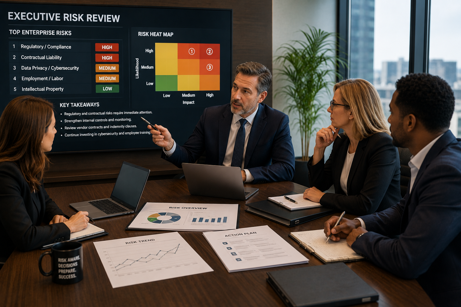 business leadership legal risk review