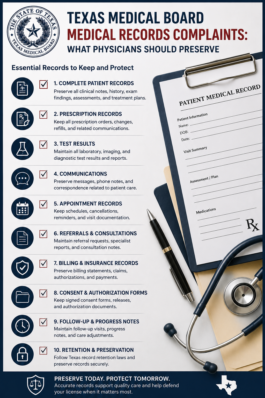 questions to consider before choosing Texas Medical Board Medical Records Complaints: What Physicians Should Preserve