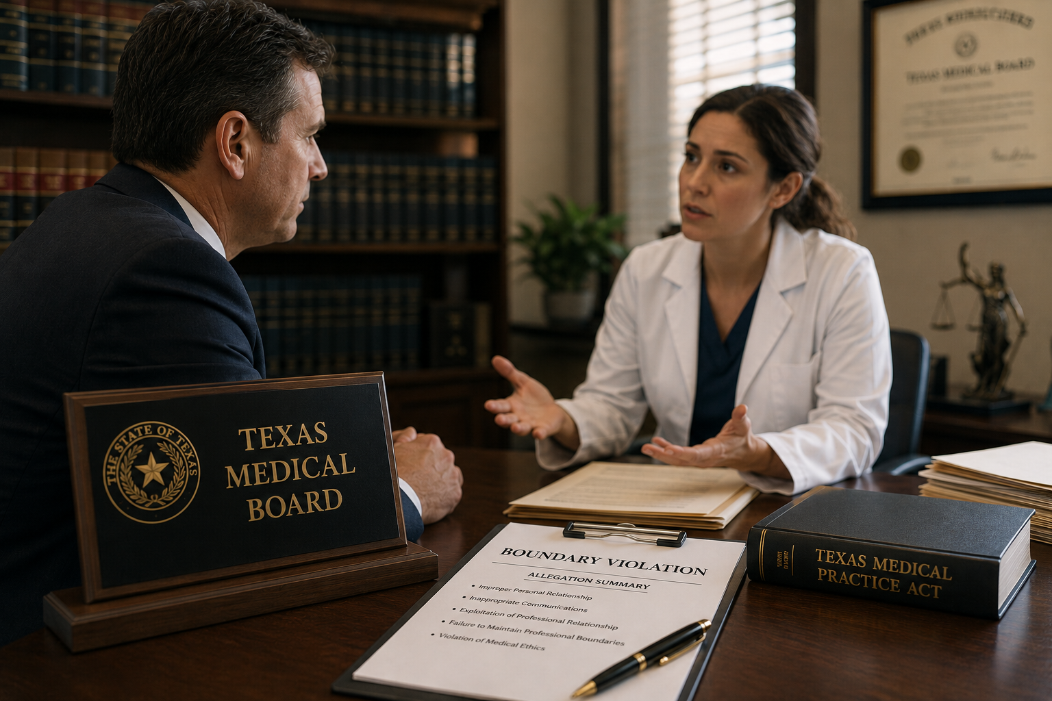 Texas Medical Board boundary violation