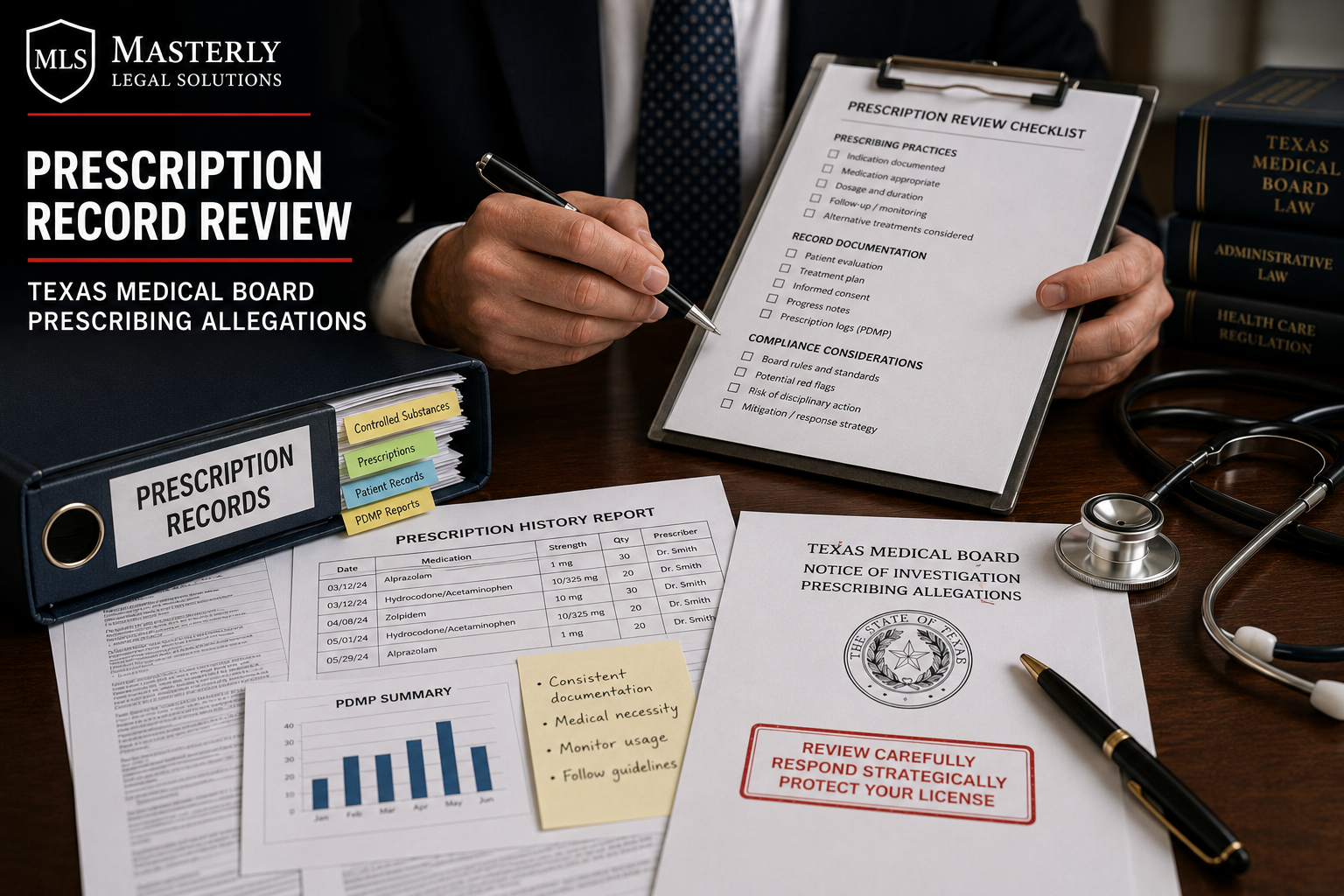 Texas Medical Board prescribing allegations