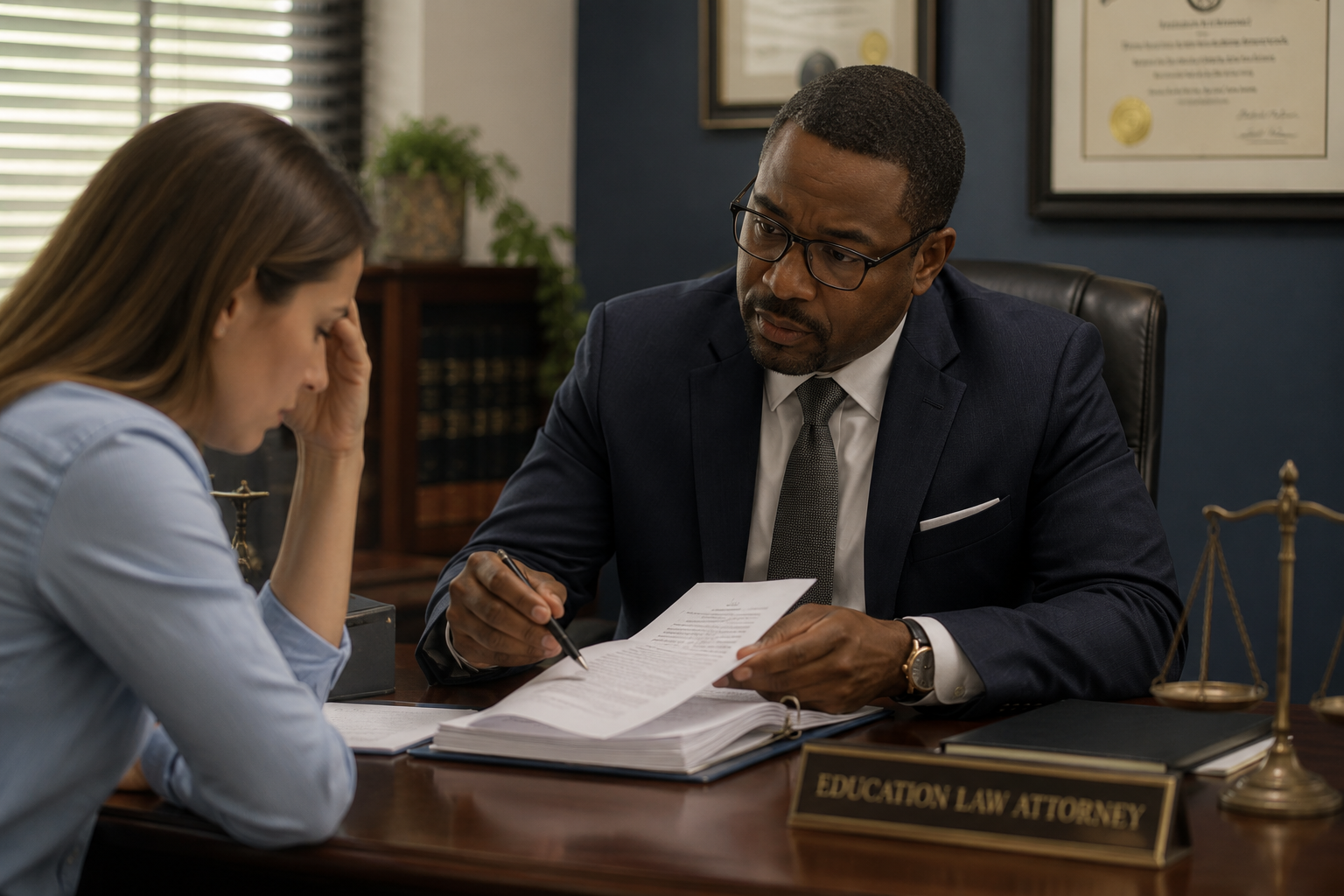 teacher administrative leave attorney professional
guidance