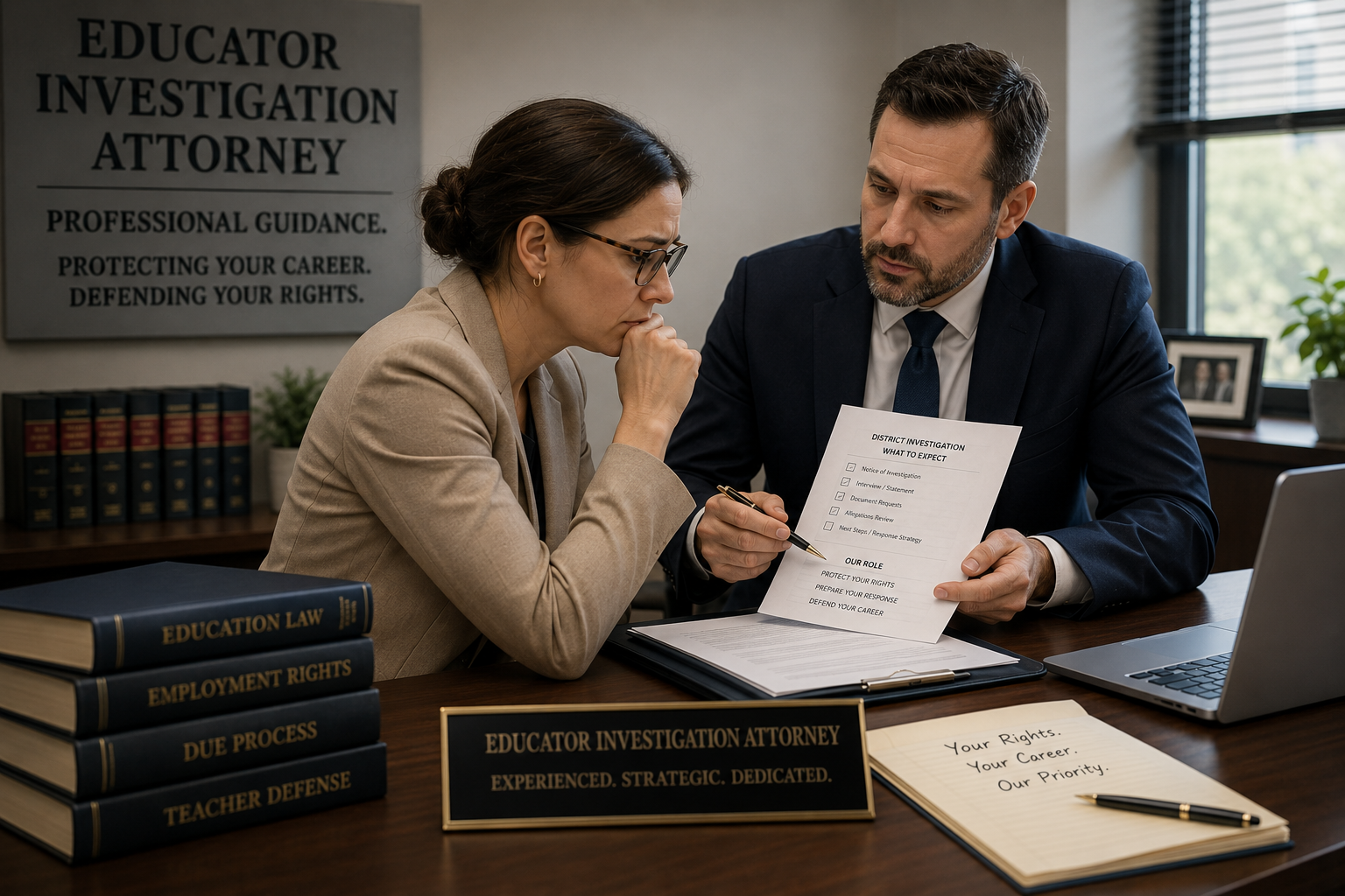 educator investigation attorney professional
guidance