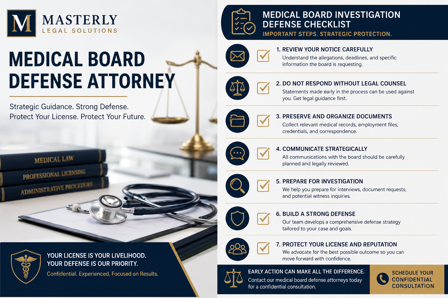 professional guidance related to medical board defense attorney