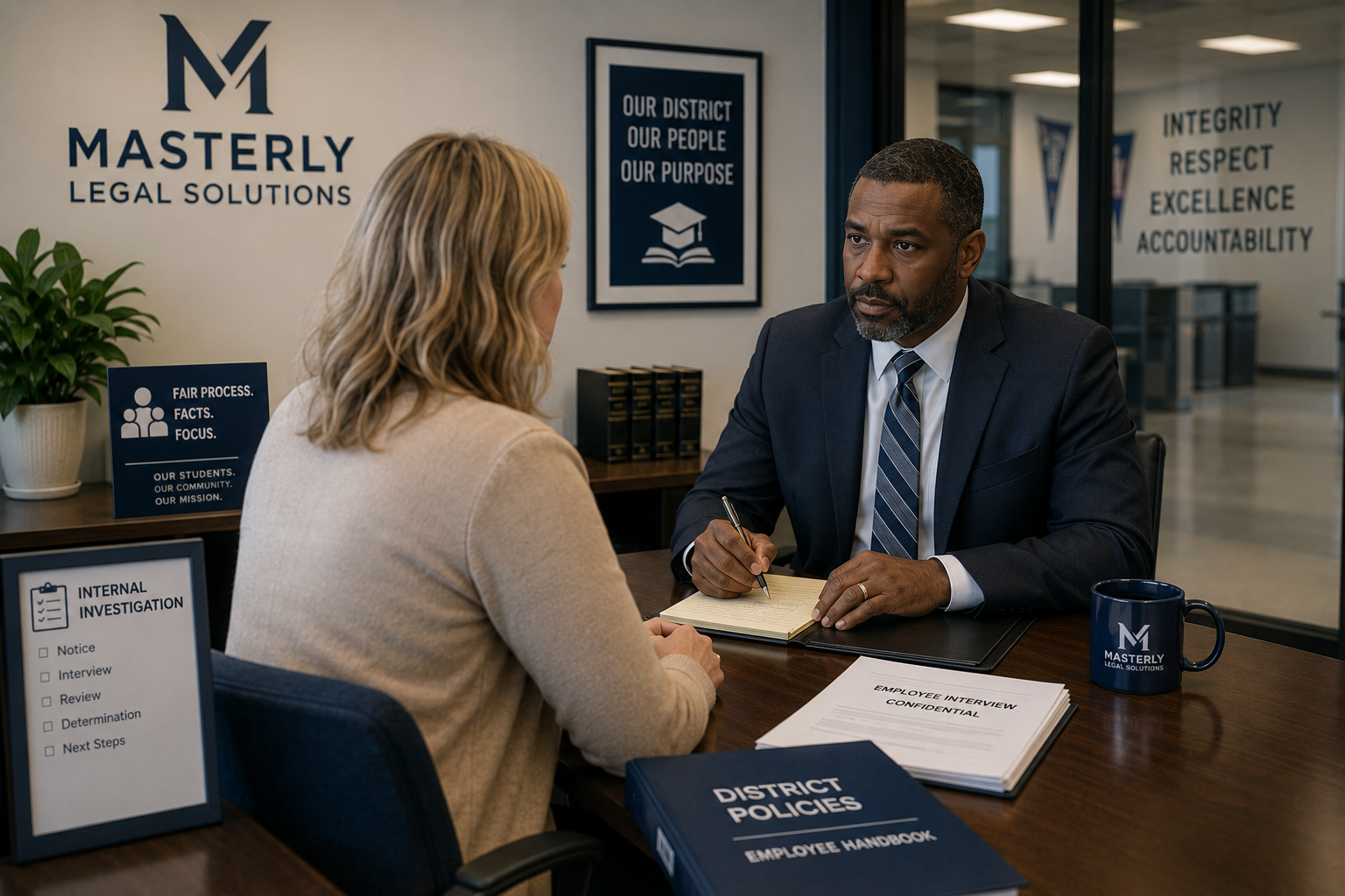 representing teachers, coaches, administrators, and other education professionals called into internal district
interviews