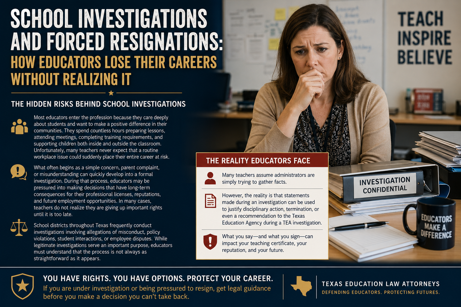 School Investigations and Forced Resignations: How Educators Lose Their Careers Without Realizing It.