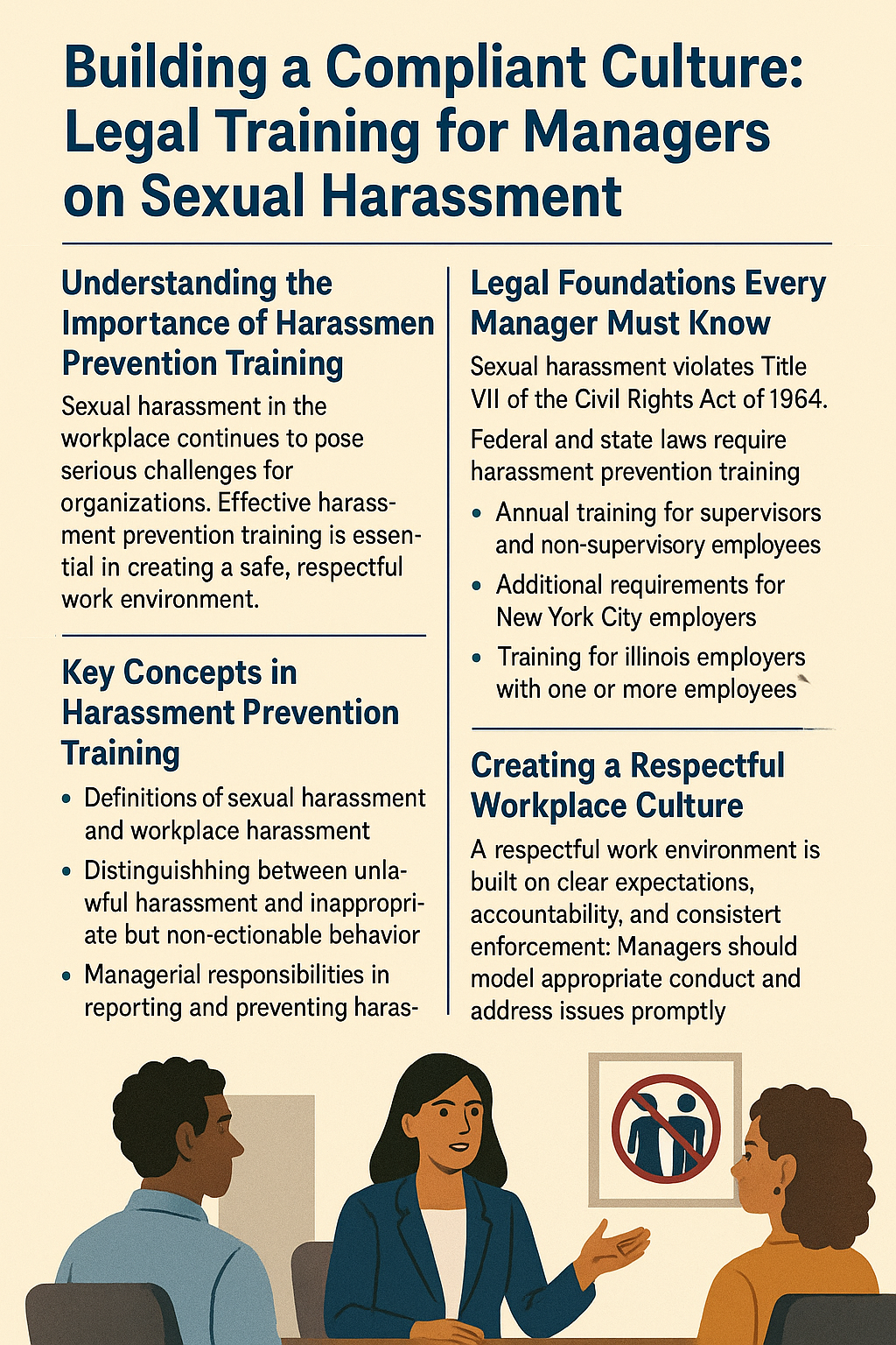 key concepts in harassment prevention training