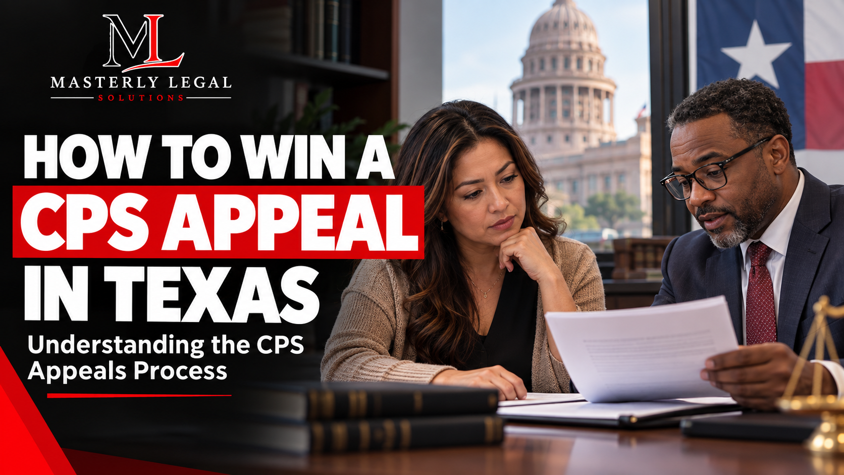 Texas parent consulting a lawyer about a CPS appeal