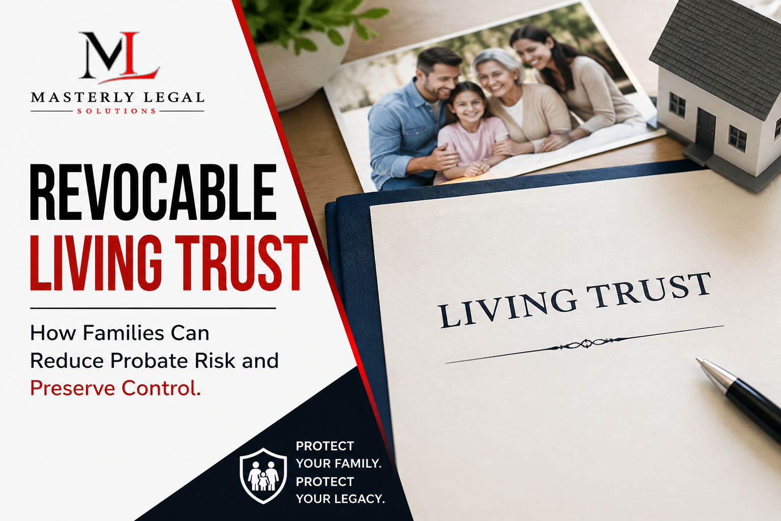 Revocable living trust attorney reviewing estate planning documents