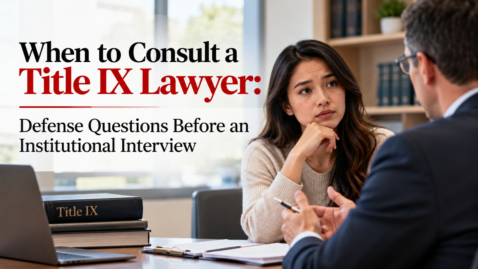 Title IX lawyer consultation, case review, and legal guidance.