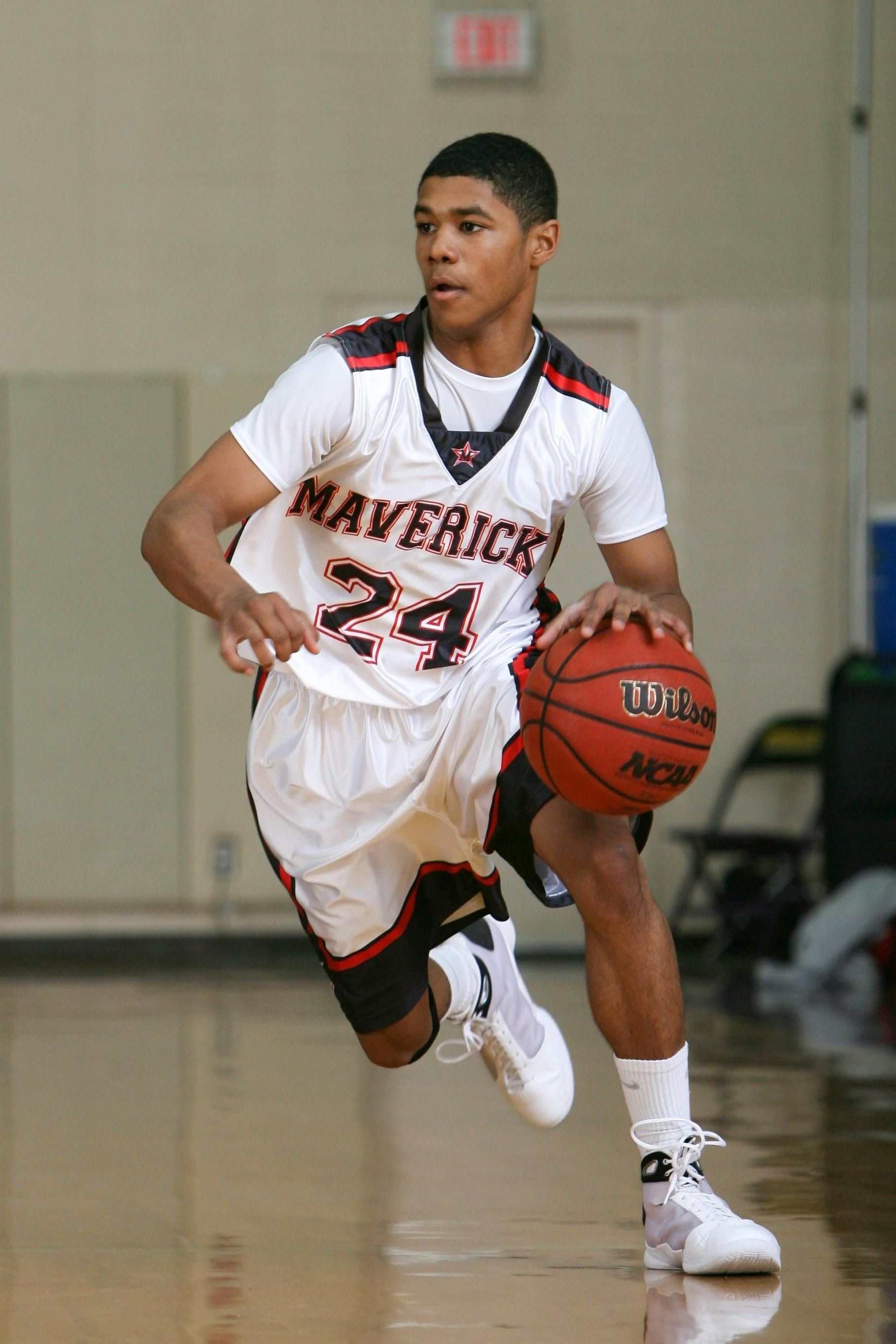 A basketball player with the number 24 on his jersey