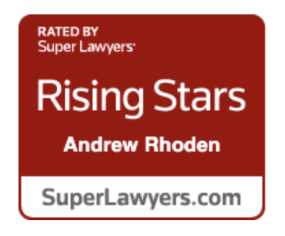 Rising stars andrew rhoden is rated by super lawyers