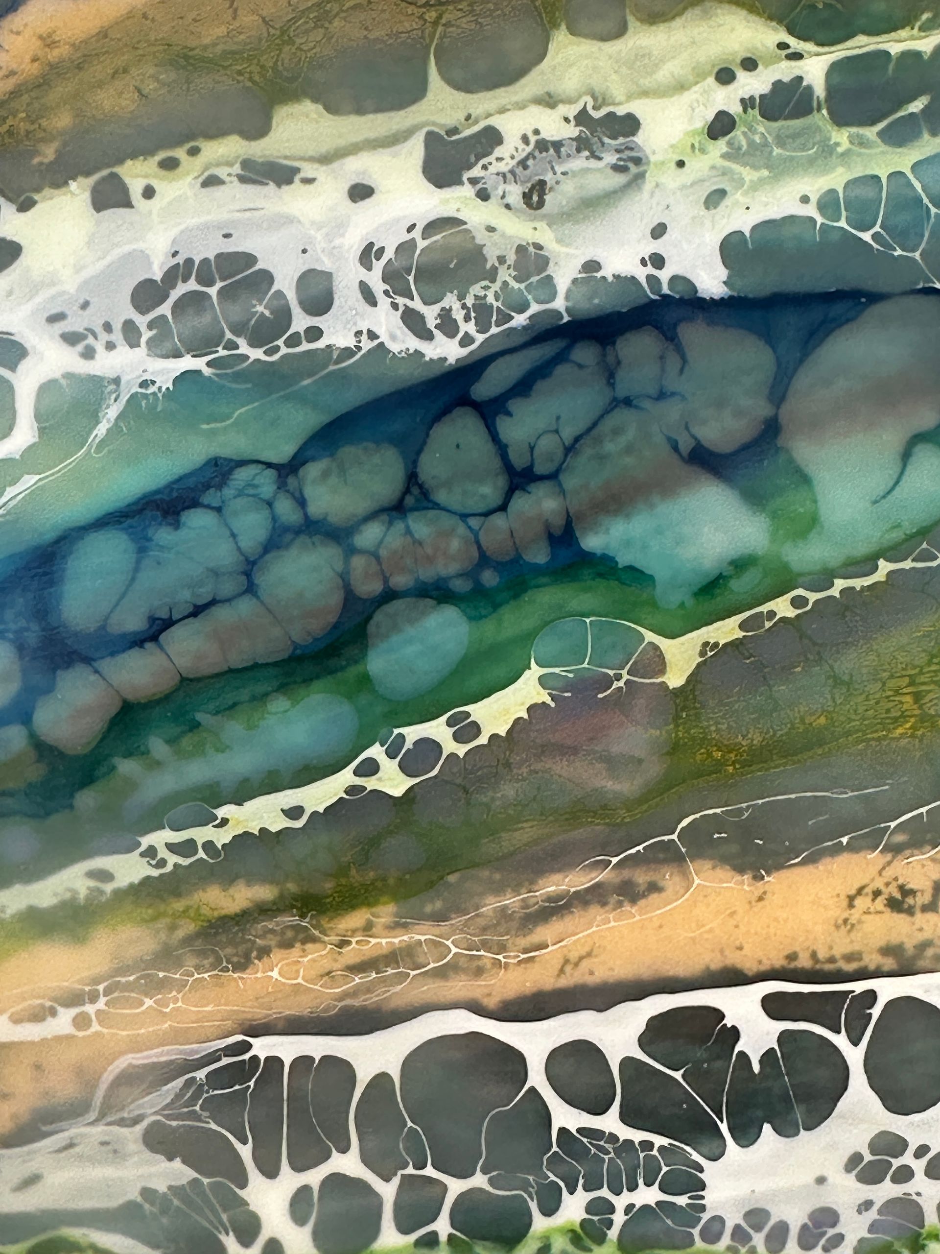 Elemental Golden Flow original art