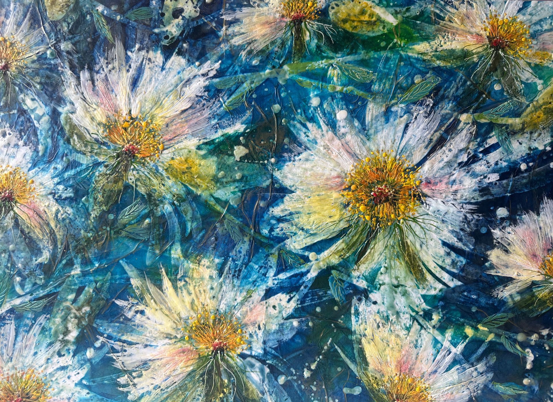 Above the Blue original art