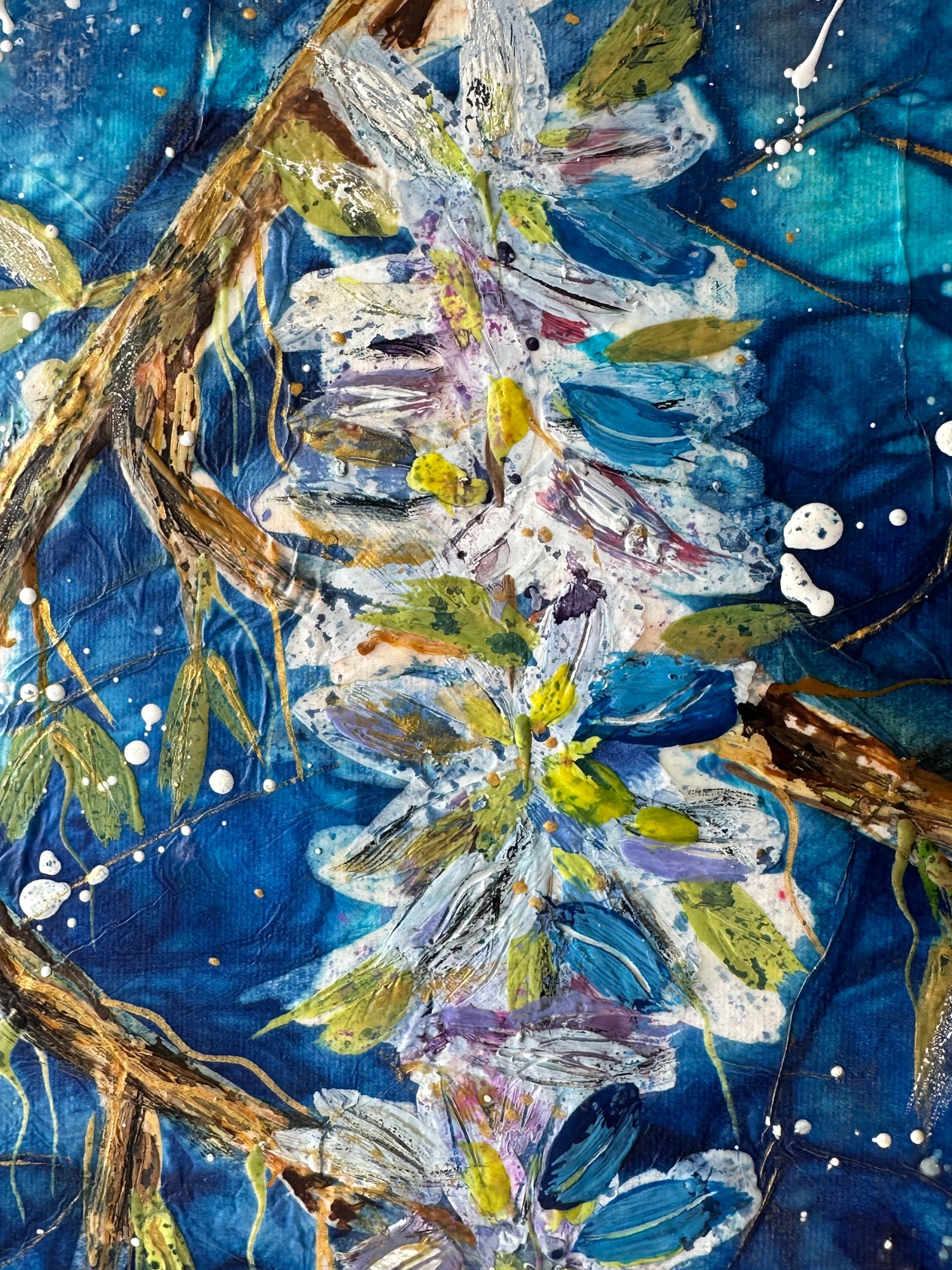 Whispers of Wisteria original art