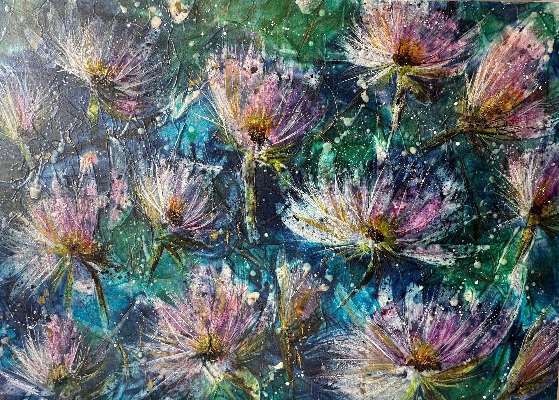 Serenade of Petals original art