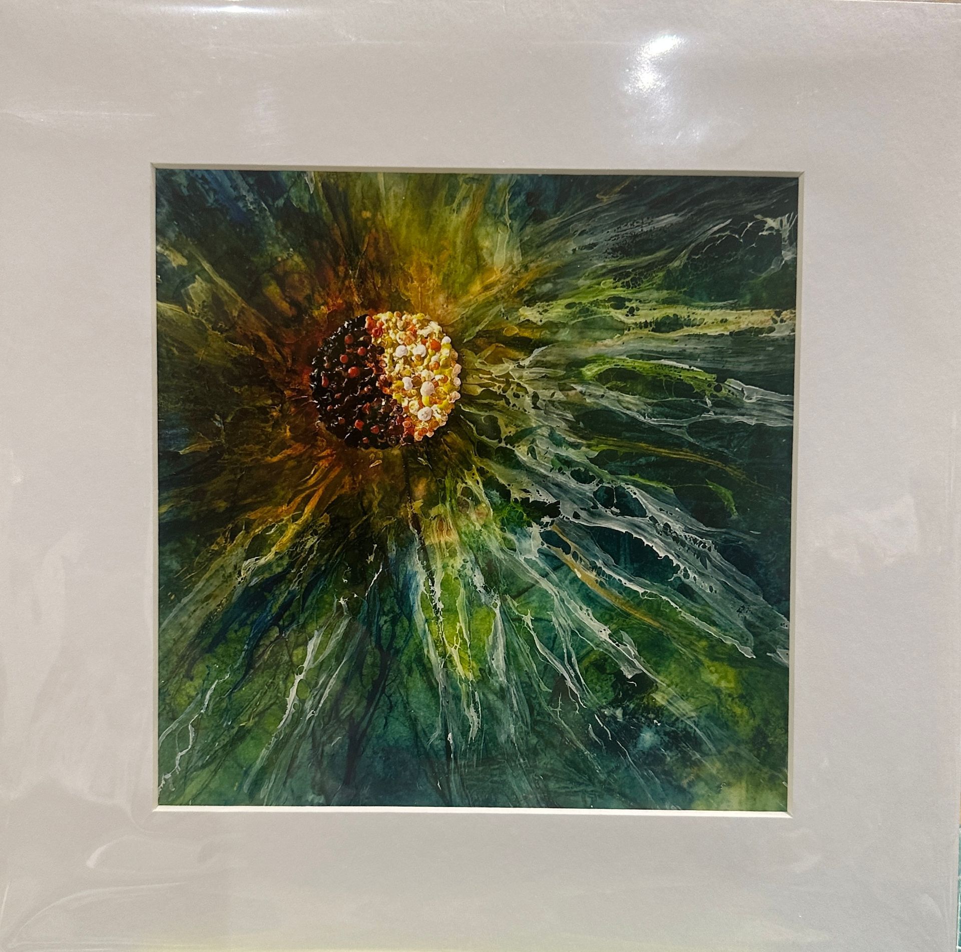 Shadow Bloom Art print in mount