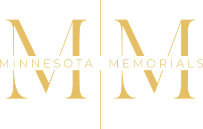 Gold Minnesota Memorials Logo in Footer