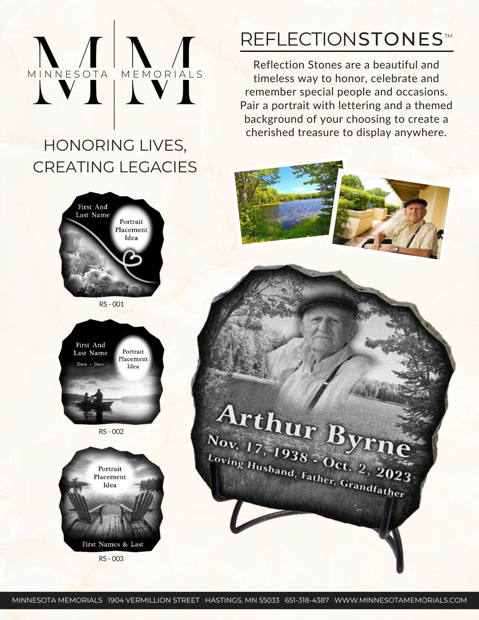 Advertisment for Reflection Stones